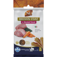 Pamlsok Farmina N&D Brown Dog Lamb, Spirulina and Carrot Adult medium & maxi 100g